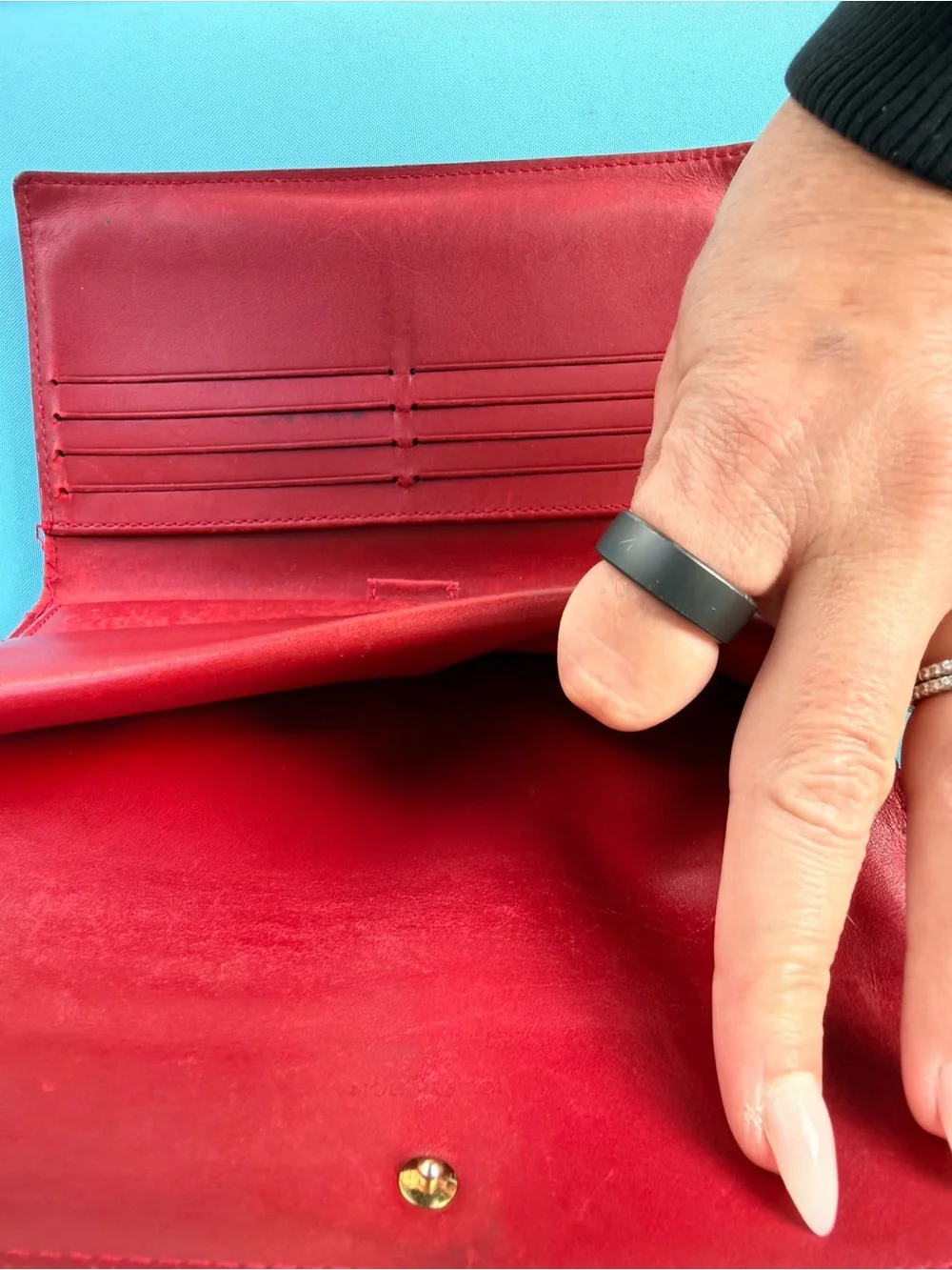 Louis Vuitton Red Vernis Wallet AUTHENTIC